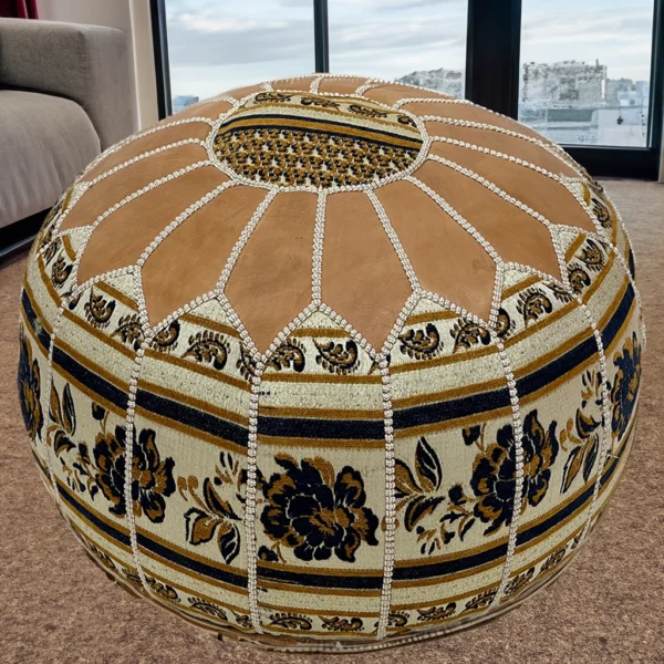 Moroccan Rabat Resting Pouf